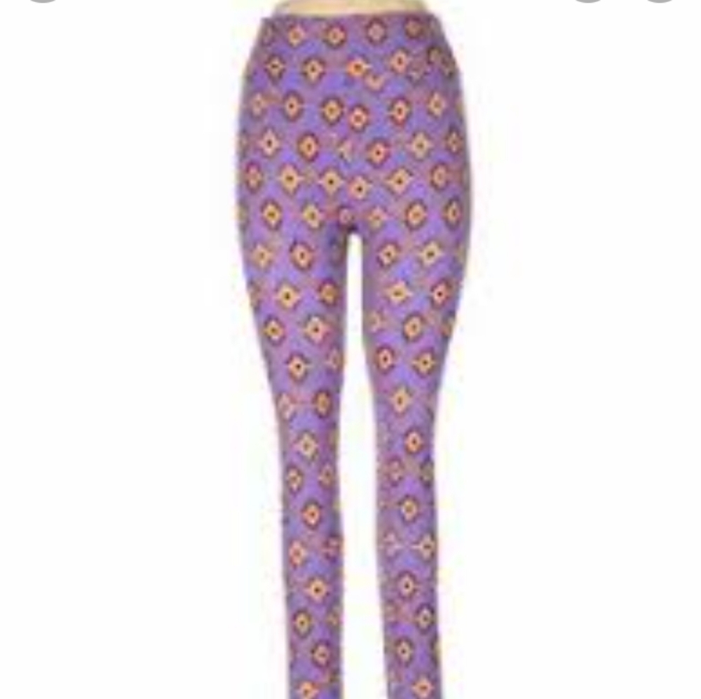 LuLaRoe purple design leggings